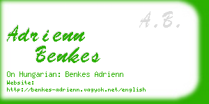 adrienn benkes business card